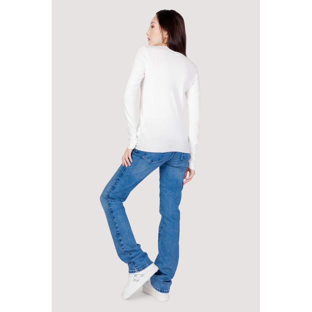 Guess White Cotton Tops & T-Shirt Guess Lavender