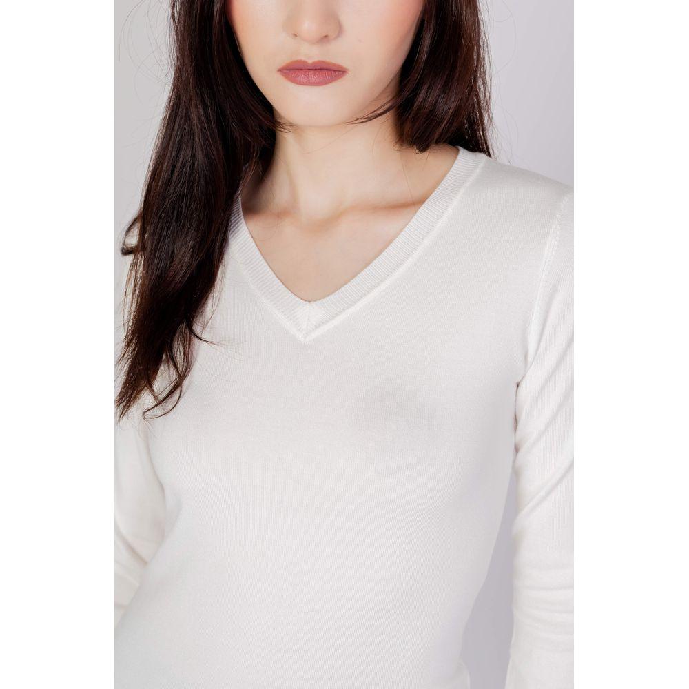 Guess White Cotton Tops & T-Shirt Guess Light Gray