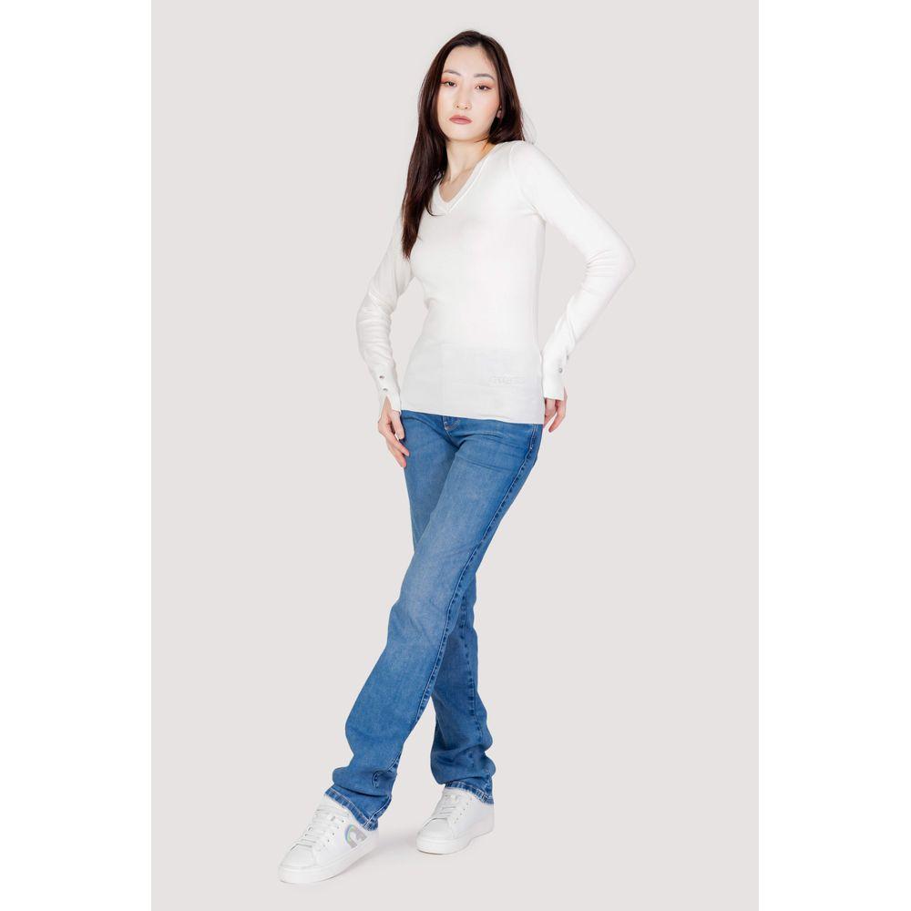 Guess White Cotton Tops & T-Shirt Guess Lavender