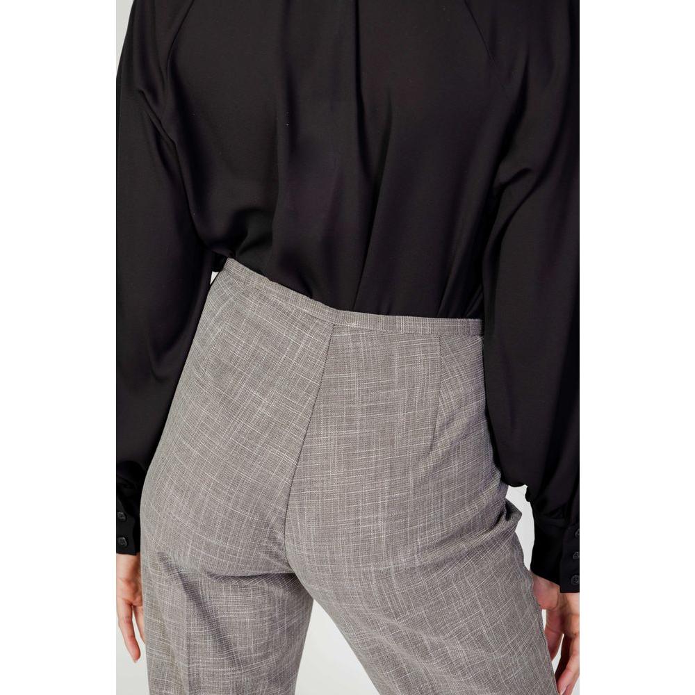 Sandro Ferrone Gray Polyester Jeans & Pant Sandro Ferrone Dark Gray