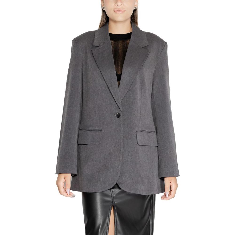 Only Gray Recycled Polyester Suits & Blazer Only Dim Gray