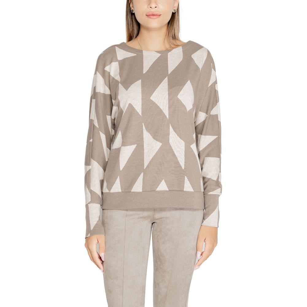 Street One Brown Polyester Tops & T-Shirt Street One Dark Gray