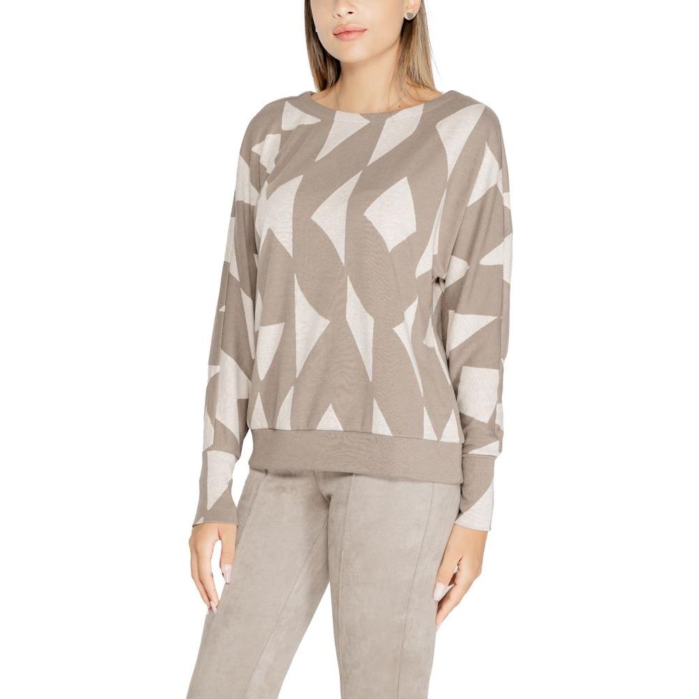 Street One Brown Polyester Tops & T-Shirt Street One Dark Gray