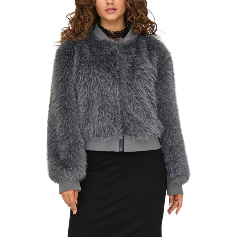 Only Gray Polyester Jackets & Coat Only Dark Slate Gray