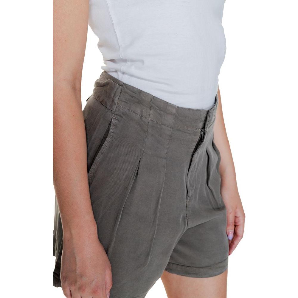 Vero Moda Gray Lyocell Short Vero Moda Dim Gray