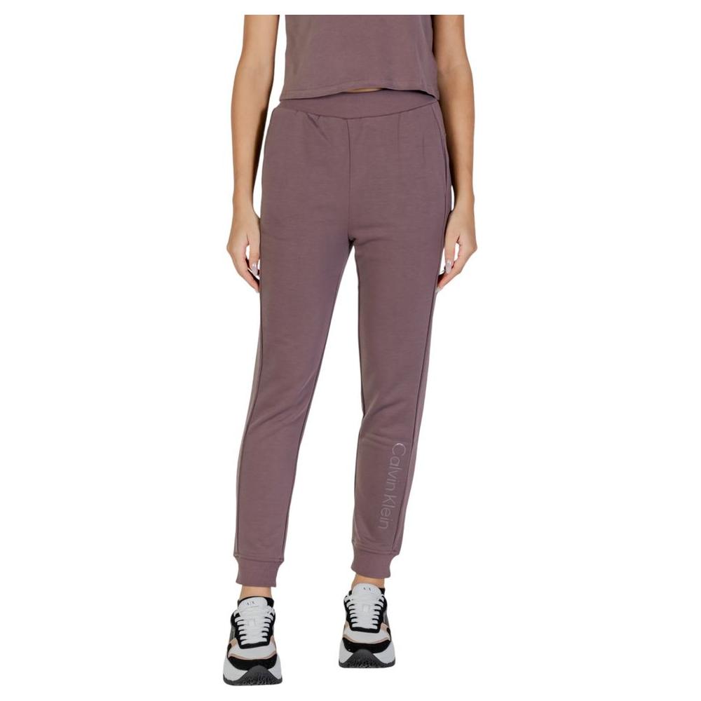 Calvin Klein Sport Purple Recycled Polyester Jeans & Pant Calvin Klein Sport Dim Gray