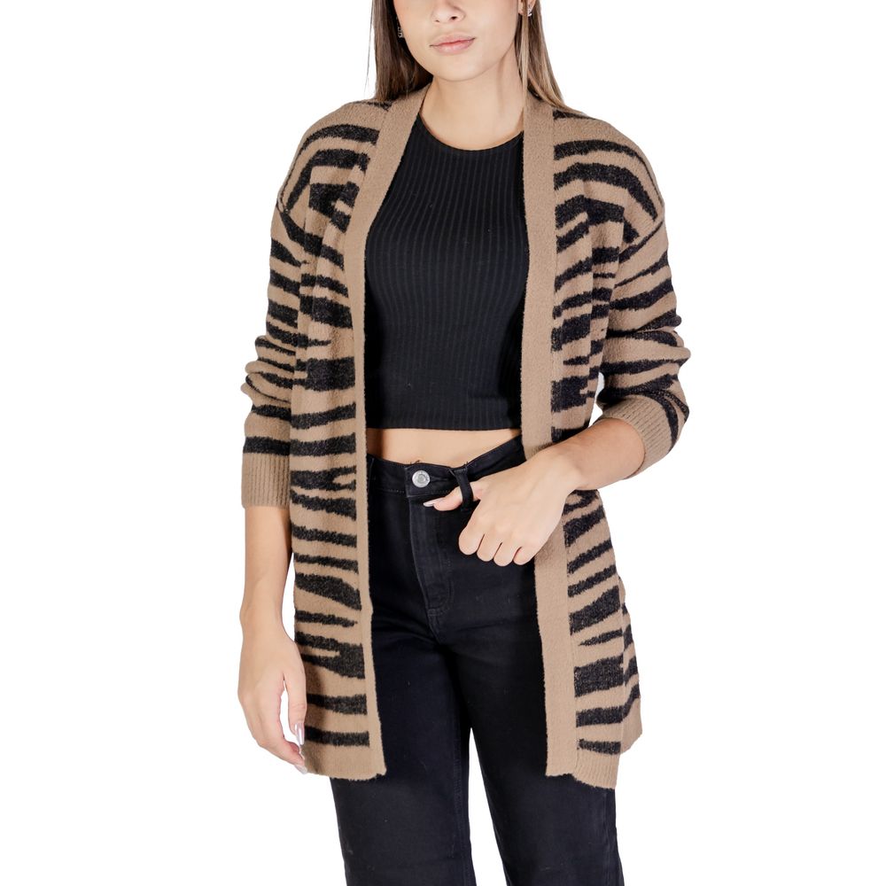 Jacqueline De Yong Brown Nylon Cardigan Jacqueline De Yong Dark Slate Gray