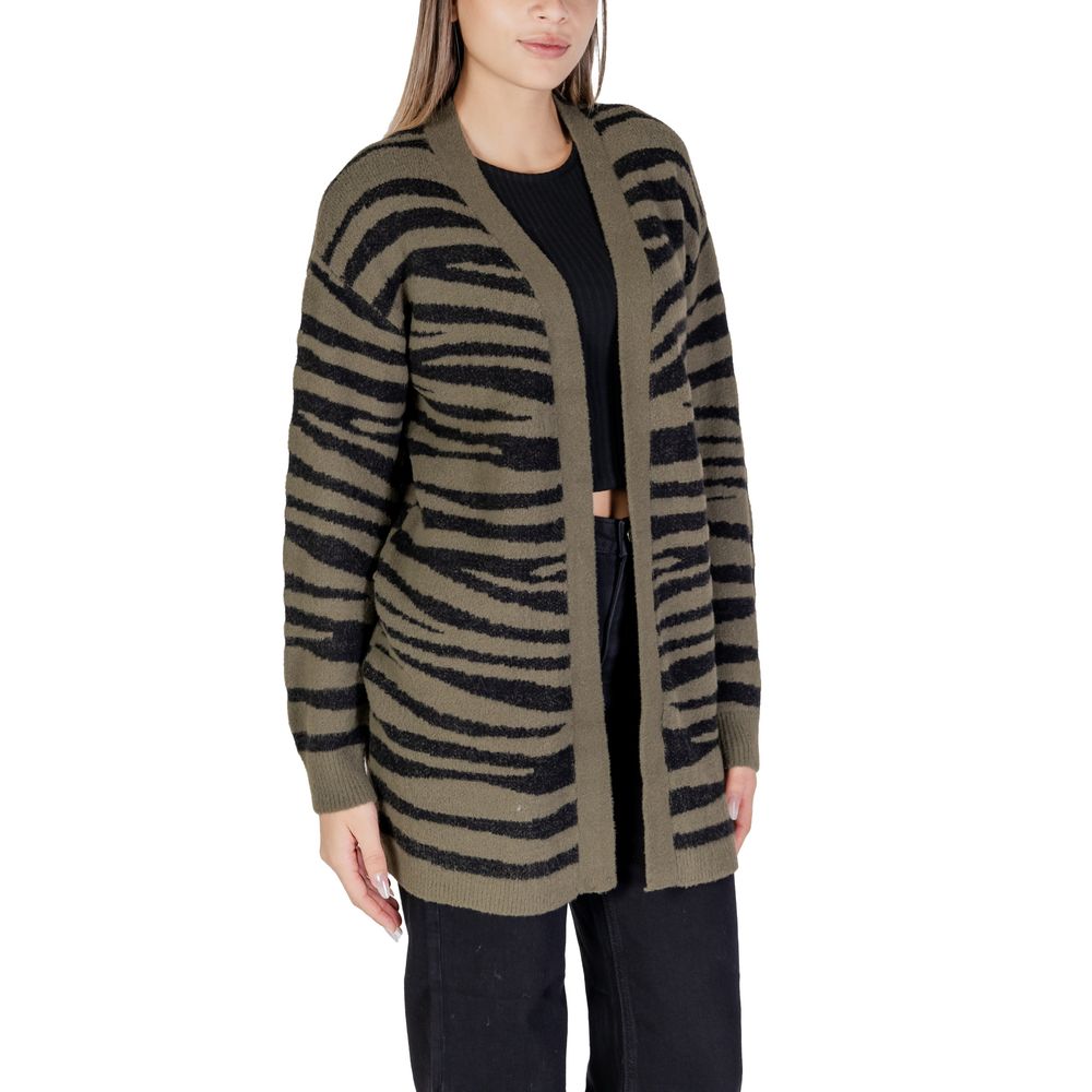 Jacqueline De Yong Green Nylon Cardigan Jacqueline De Yong Dark Slate Gray
