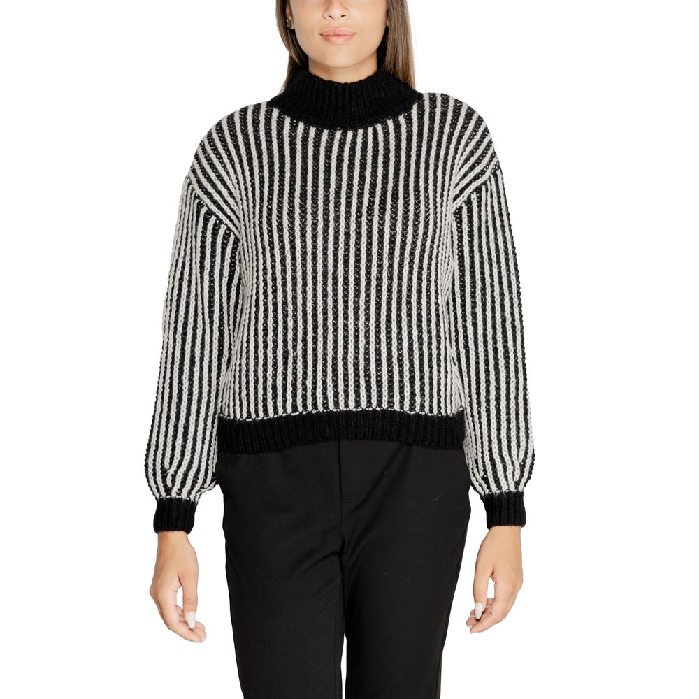 Jacqueline De Yong Black Polyester Sweater Jacqueline De Yong Dark Slate Gray
