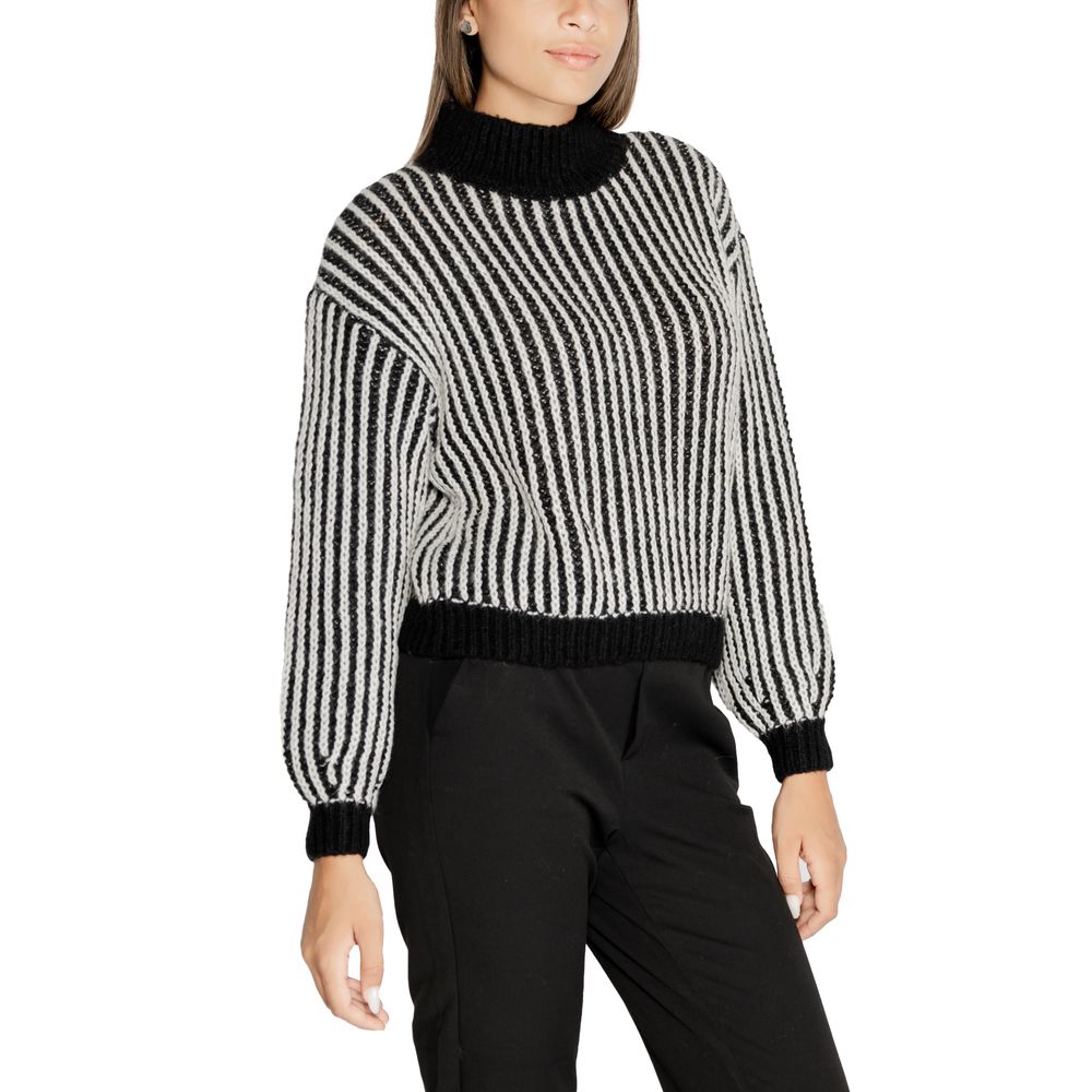 Jacqueline De Yong Black Polyester Sweater Jacqueline De Yong Dark Slate Gray