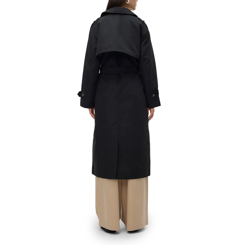 Vero Moda Black Polyester Jackets & Coat Vero Moda Tan