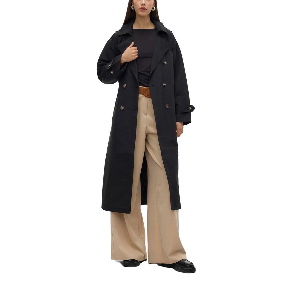 Vero Moda Black Polyester Jackets & Coat Vero Moda Rosy Brown