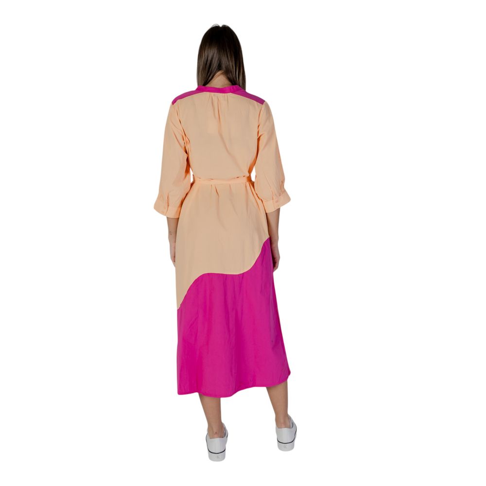 B.Young Orange Cotton Dress B.Young Tan