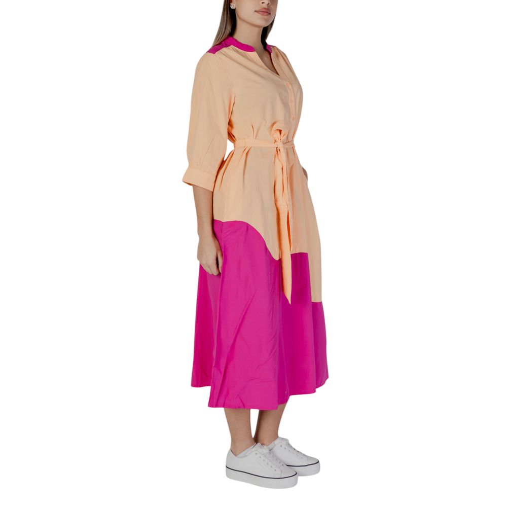 B.Young Orange Cotton Dress B.Young Tan
