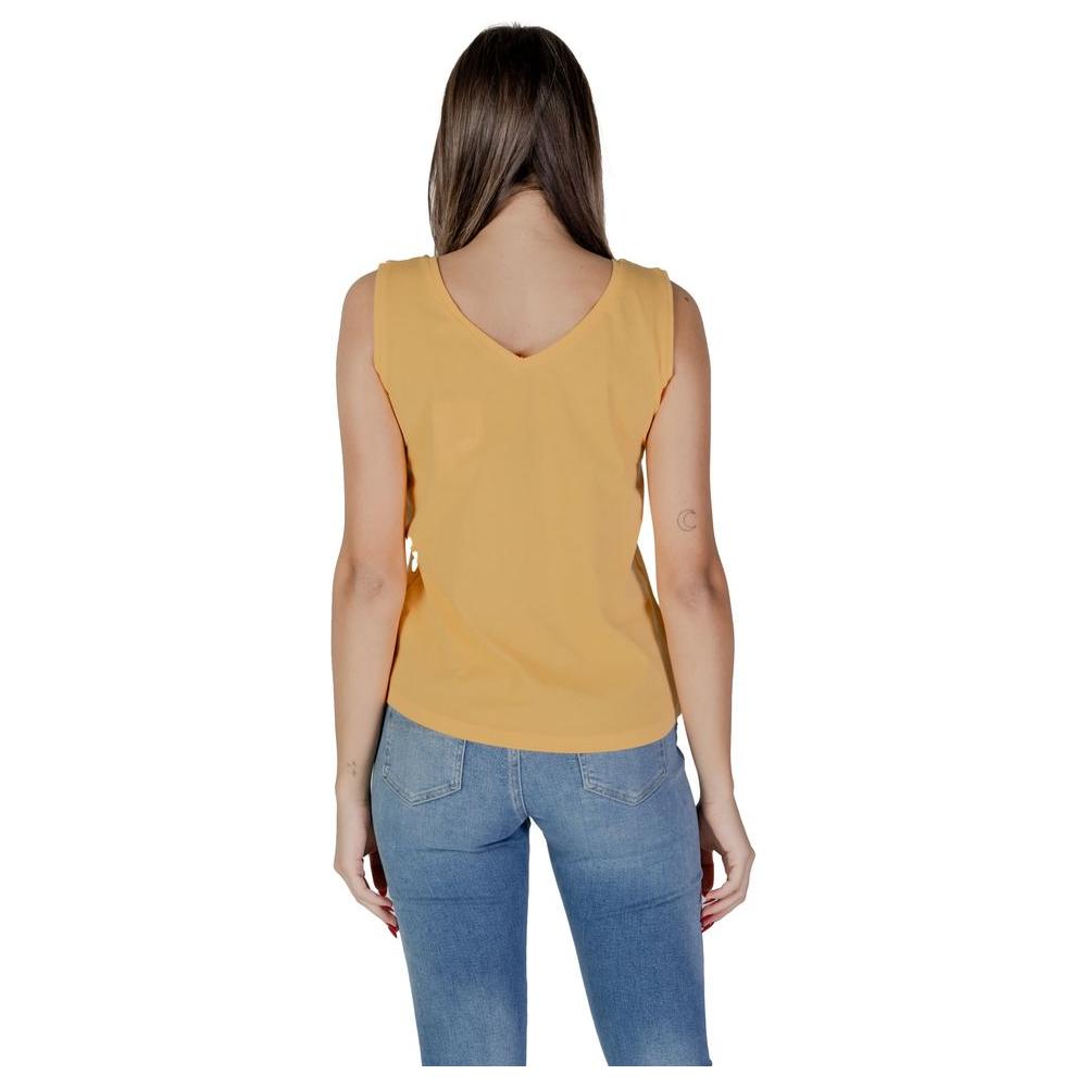B.Young Yellow Cotton Tops & T-Shirt B.Young Rosy Brown