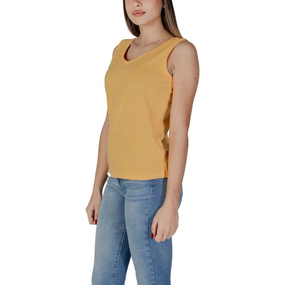 B.Young Yellow Cotton Tops & T-Shirt B.Young Rosy Brown
