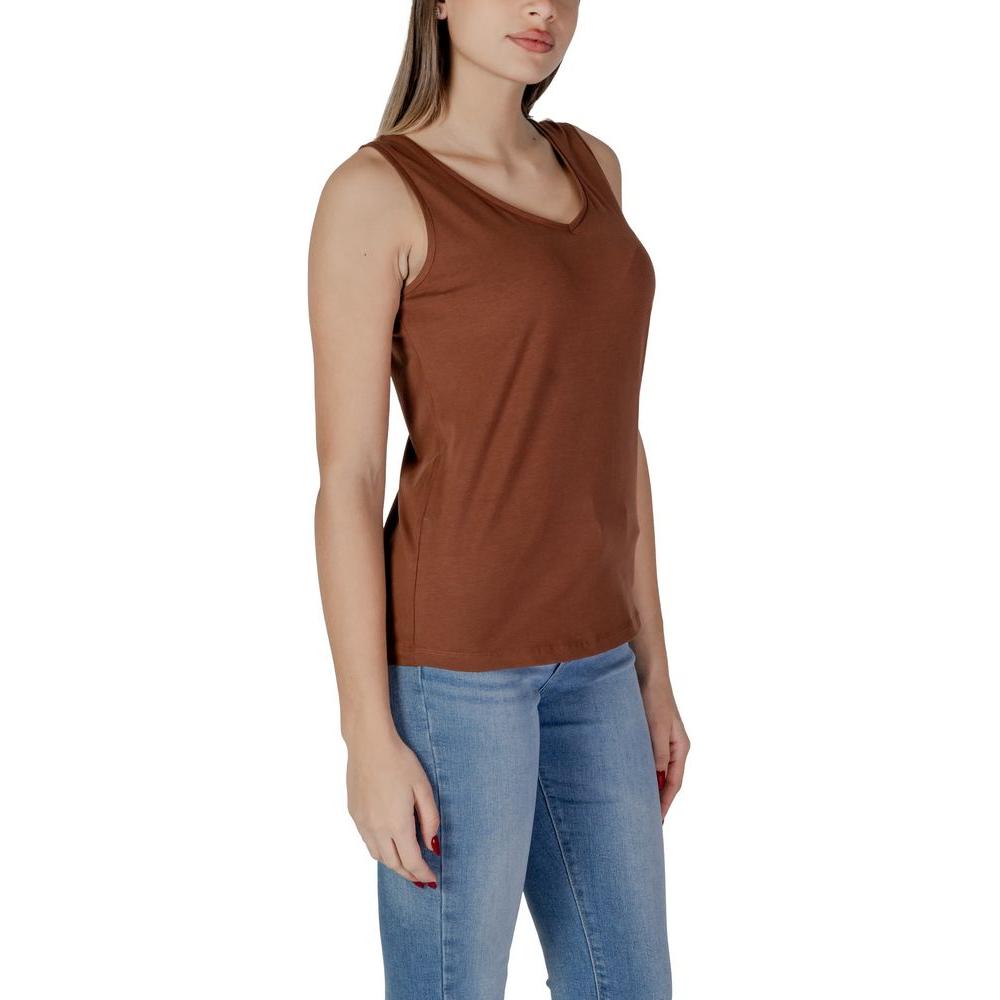 B.Young Brown Cotton Tops & T-Shirt B.Young Dim Gray