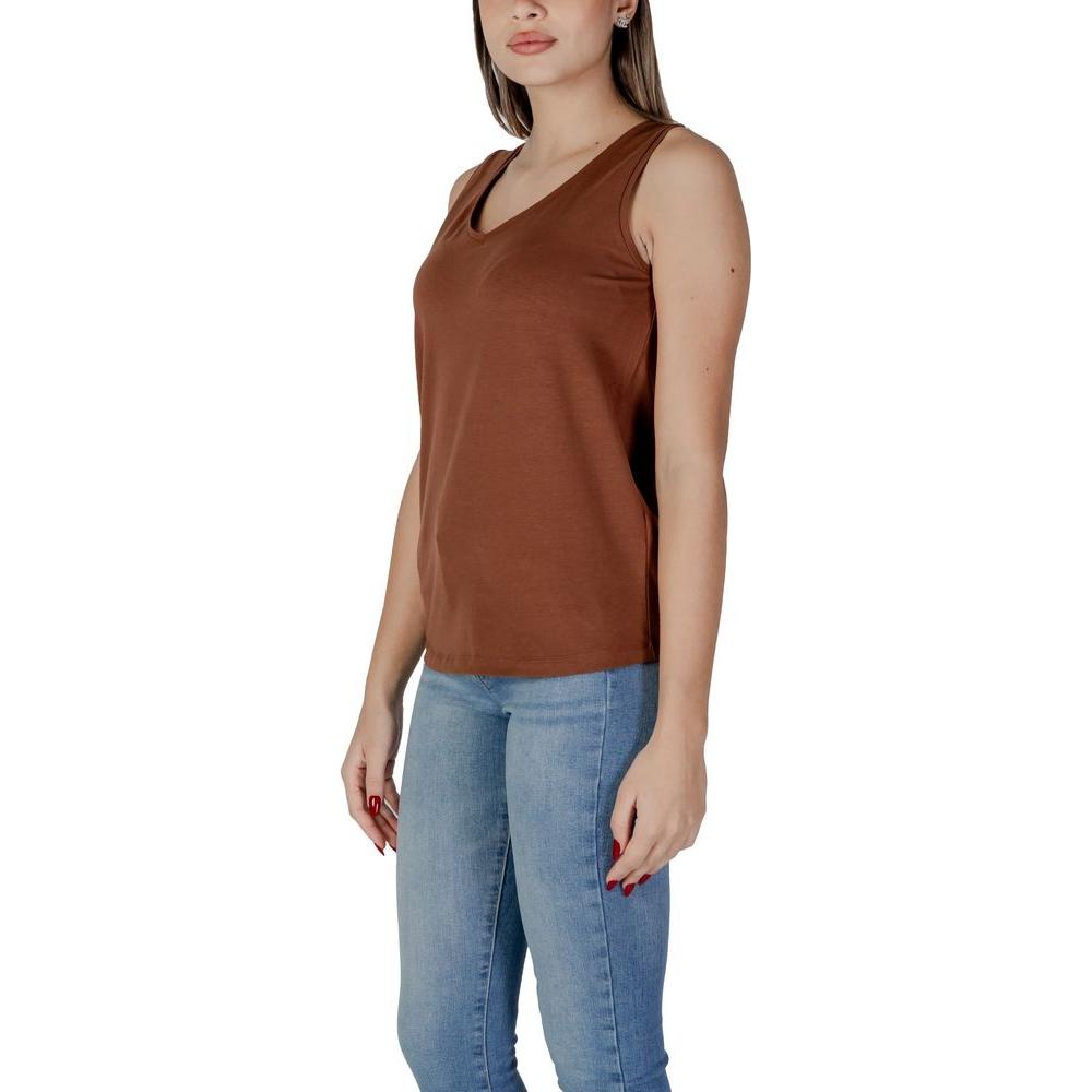 B.Young Brown Cotton Tops & T-Shirt B.Young Dim Gray