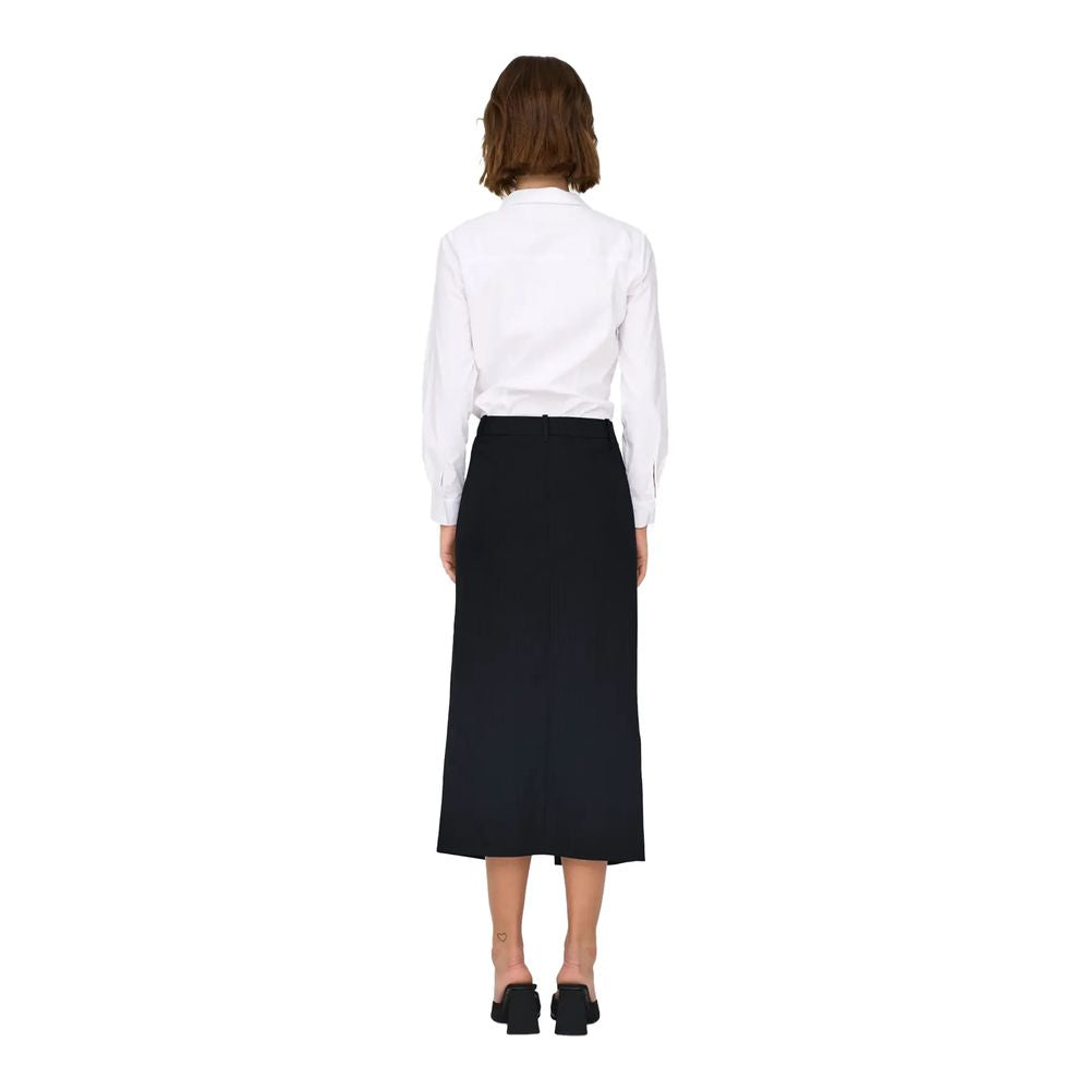 Jacqueline De Yong Gray Polyester Skirt Jacqueline De Yong Black