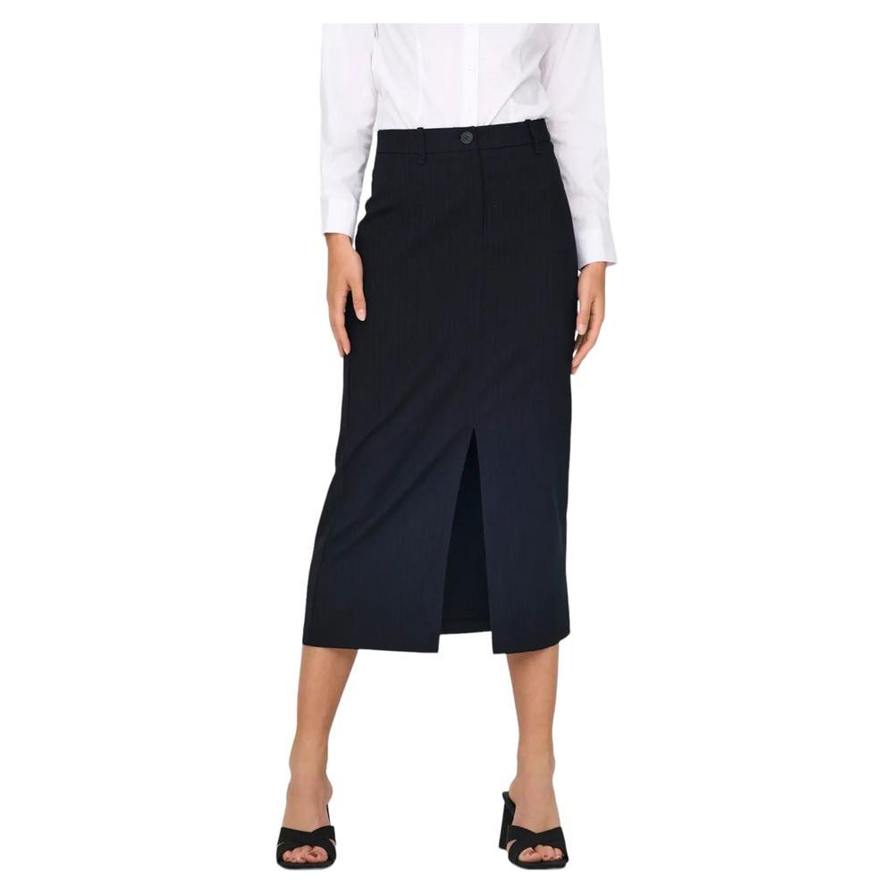 Jacqueline De Yong Gray Polyester Skirt Jacqueline De Yong Black