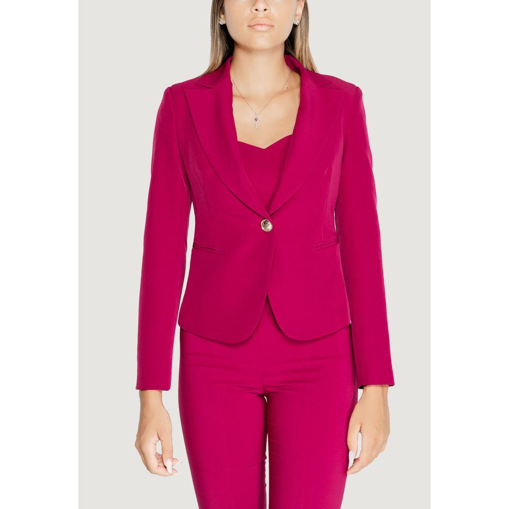 Rinascimento Bordeaux Polyester Suits & Blazer Rinascimento Maroon