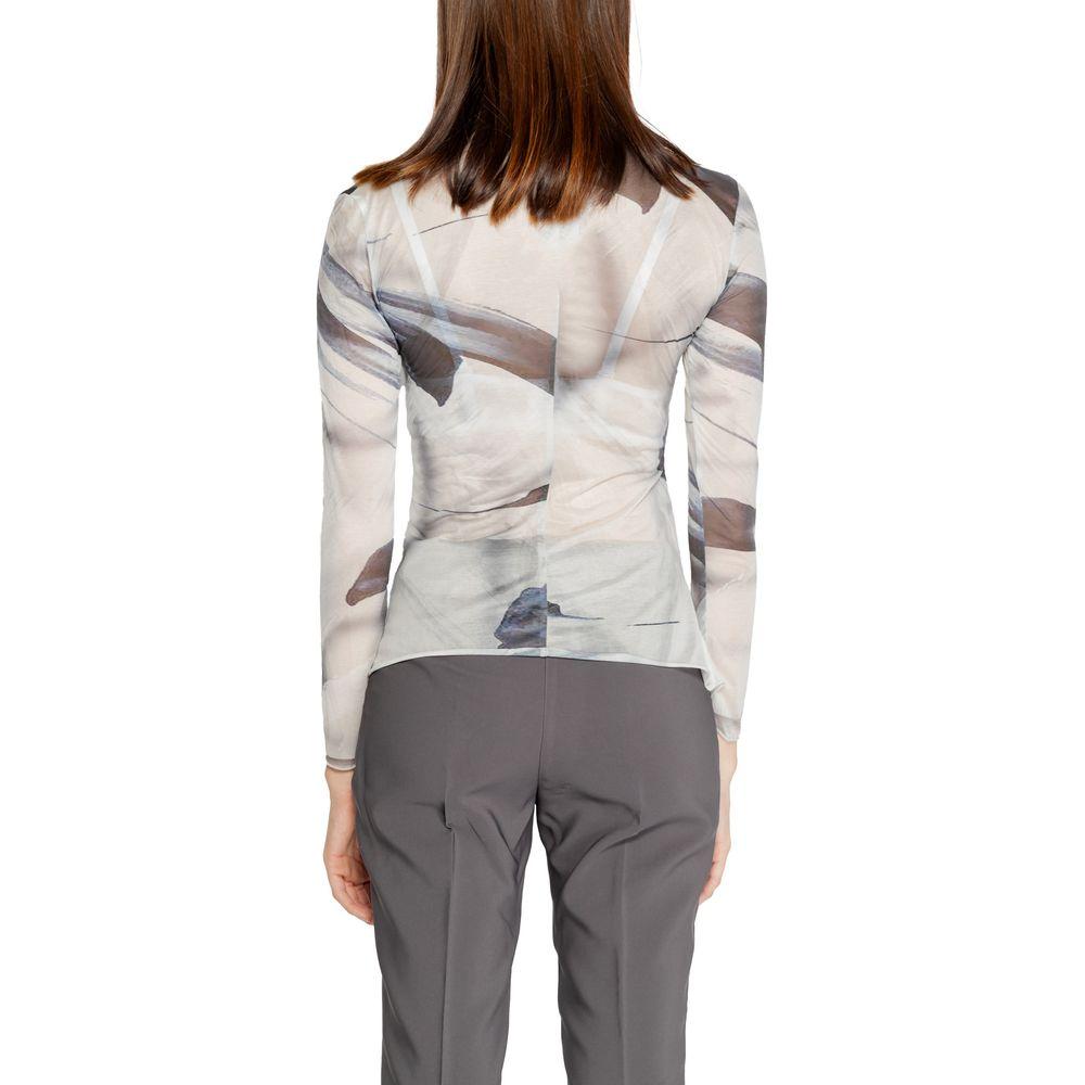Rinascimento Gray Polyester Tops & T-Shirt Rinascimento Gray