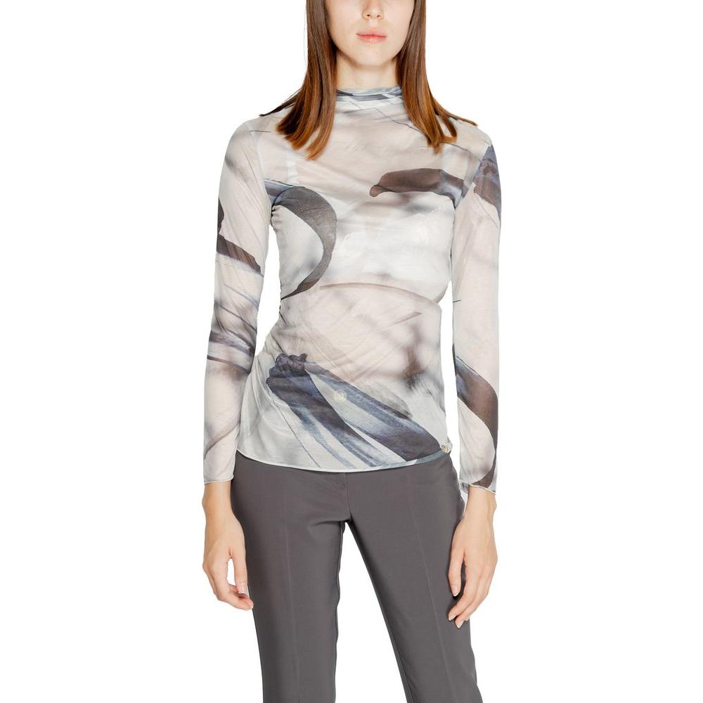 Rinascimento Gray Polyester Tops & T-Shirt Rinascimento Gray