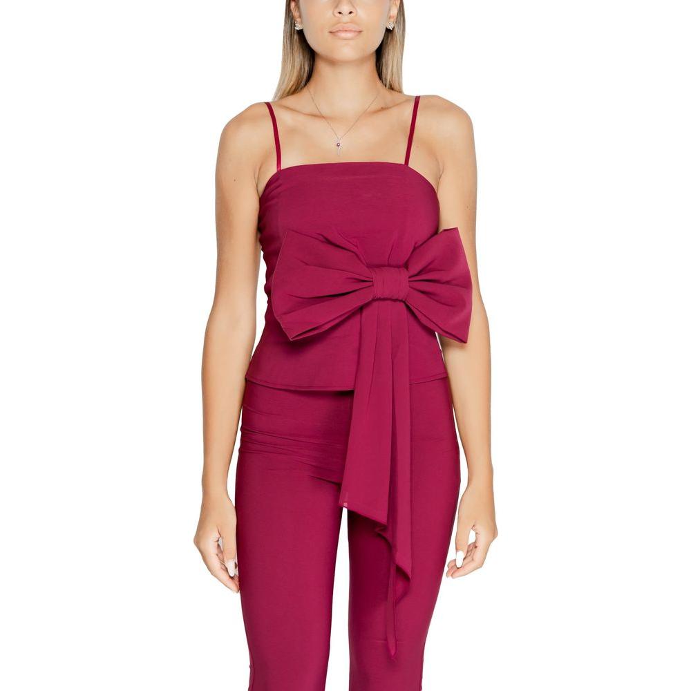Rinascimento Bordeaux Polyester Tops & T-Shirt Rinascimento Brown
