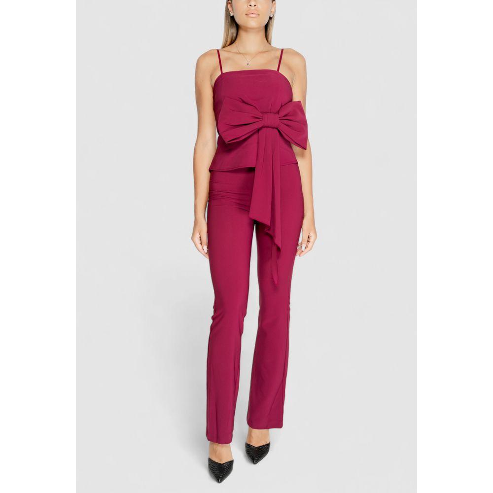 Rinascimento Bordeaux Polyester Jeans & Pant Rinascimento Light Gray