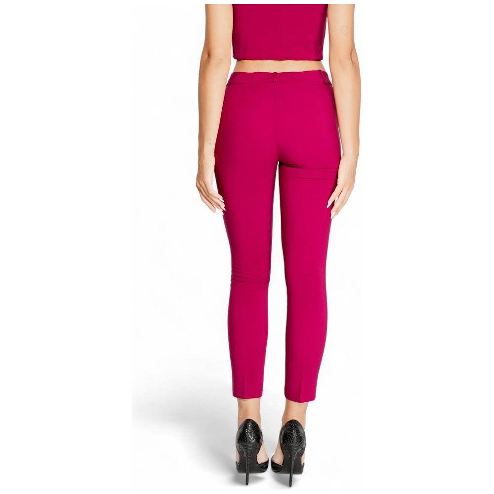Rinascimento Bordeaux Polyester Jeans & Pant Rinascimento Maroon