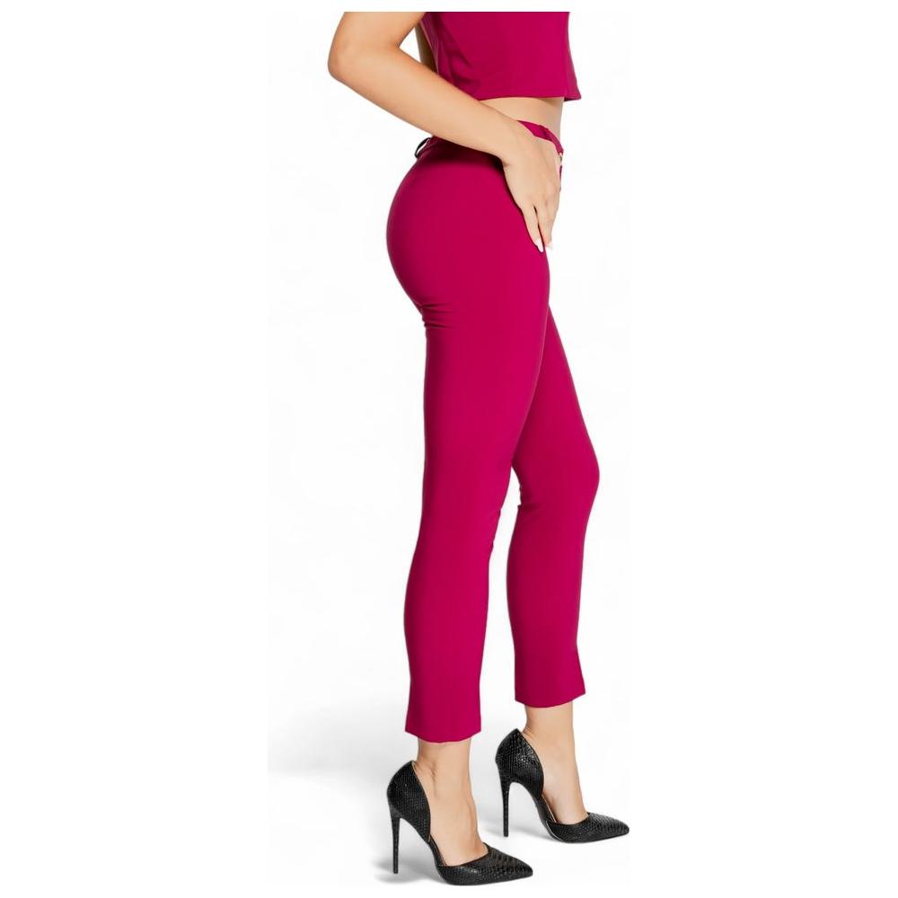 Rinascimento Bordeaux Polyester Jeans & Pant Rinascimento Maroon