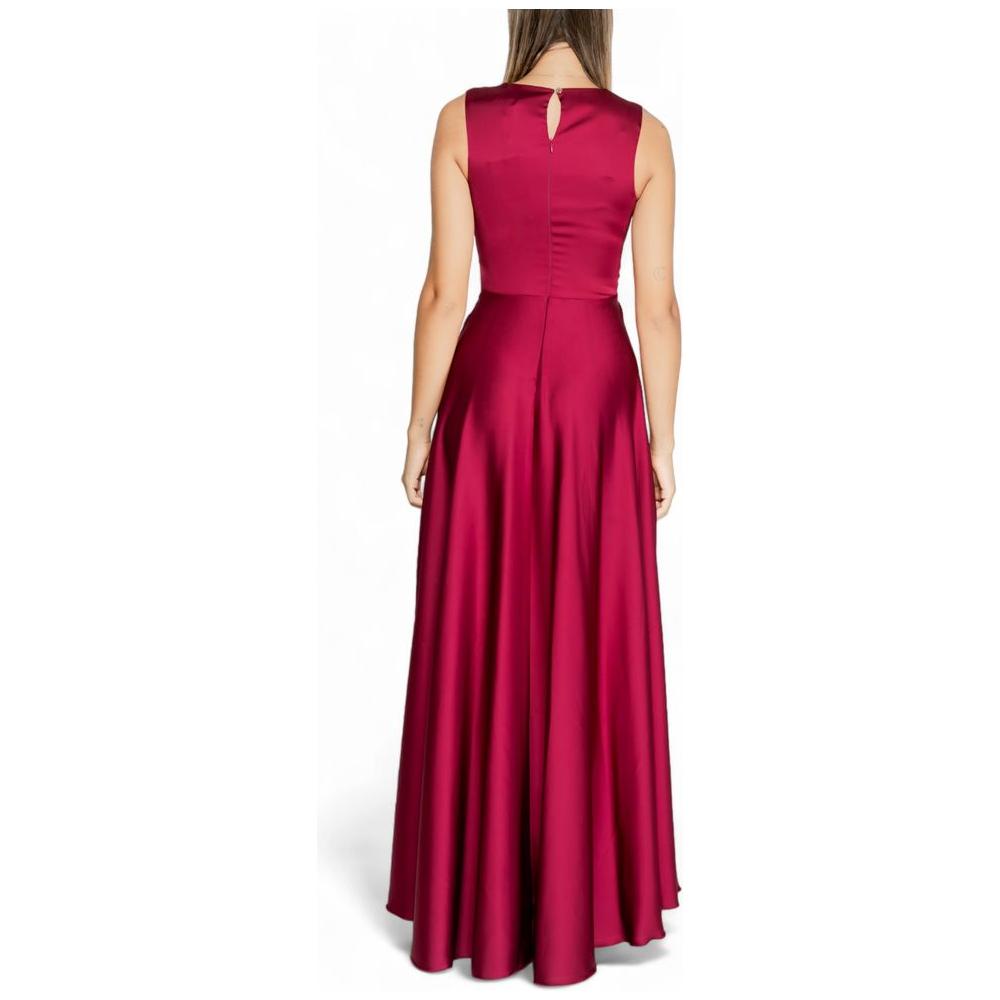 Rinascimento Bordeaux Polyester Dress Rinascimento Brown