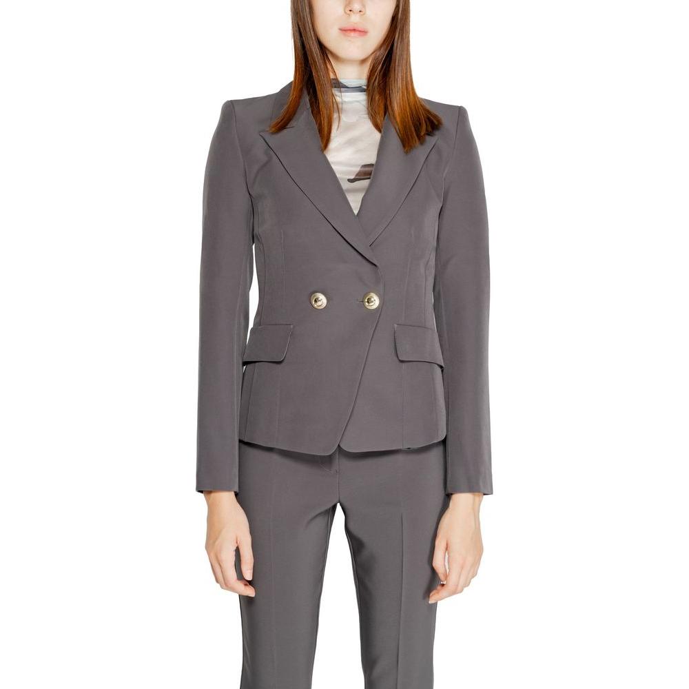 Rinascimento Gray Polyester Suits & Blazer Rinascimento Dim Gray