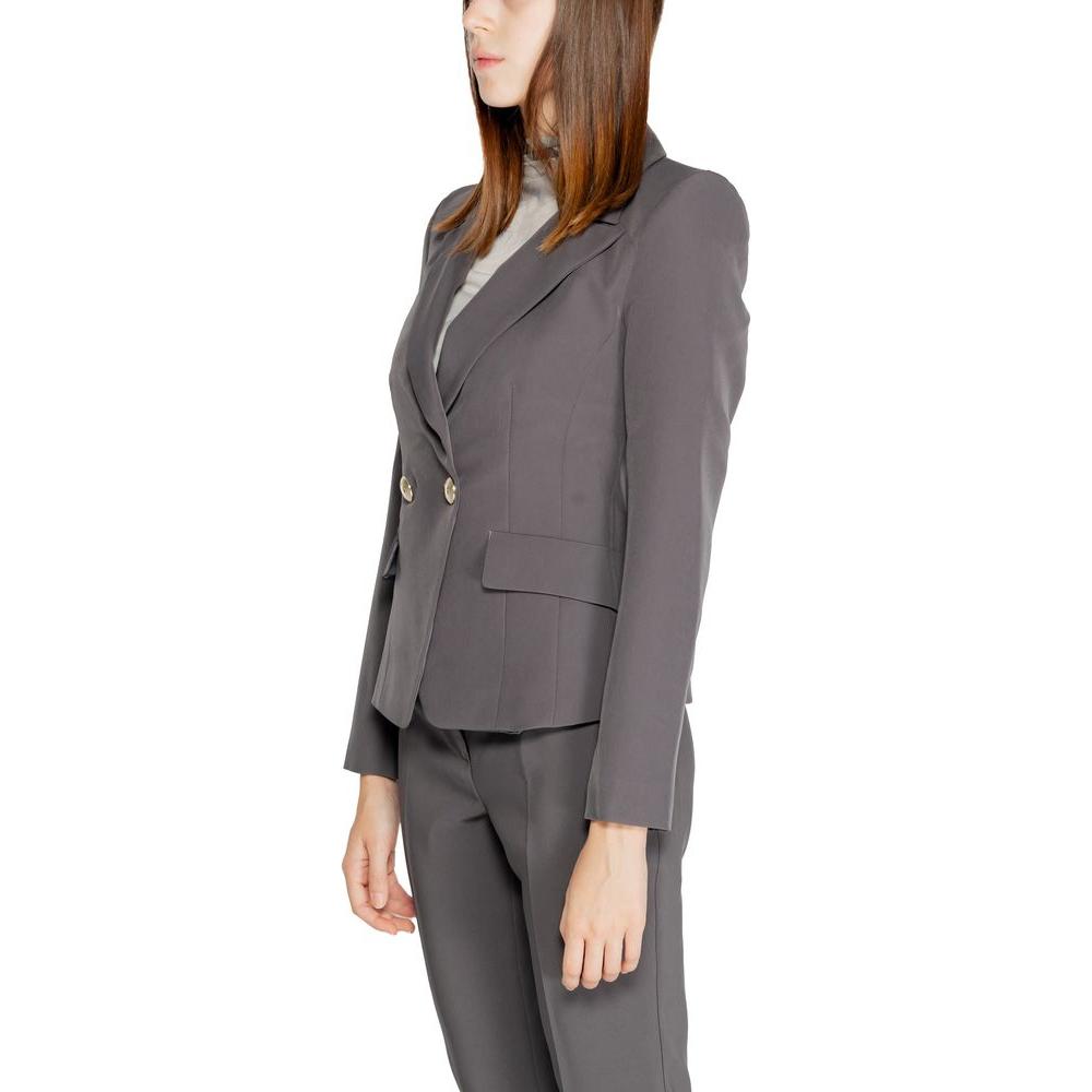 Rinascimento Gray Polyester Suits & Blazer Rinascimento Dim Gray