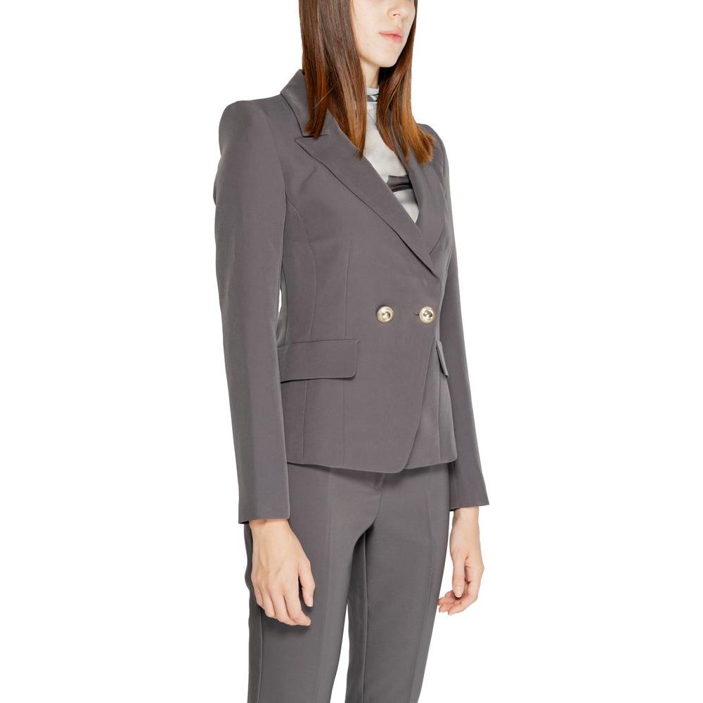 Rinascimento Gray Polyester Suits & Blazer Rinascimento Dim Gray