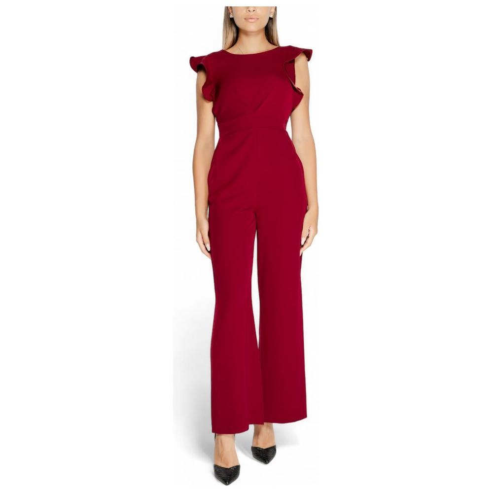 Rinascimento Bordeaux Polyester Jumpsuit RI-14931300129-XL
