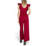 Rinascimento Bordeaux Polyester Jumpsuit RI-14931300129-XL