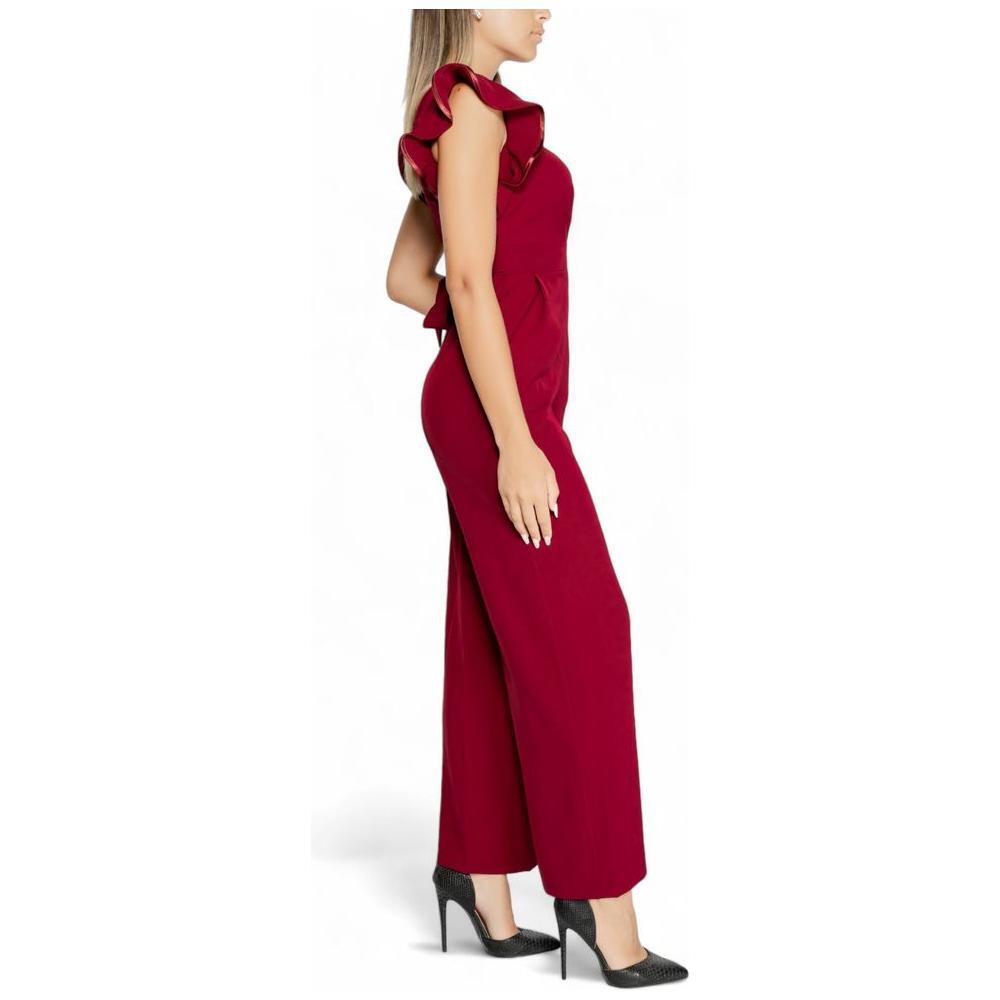 Rinascimento Bordeaux Polyester Jumpsuit RI-14931300129-XL