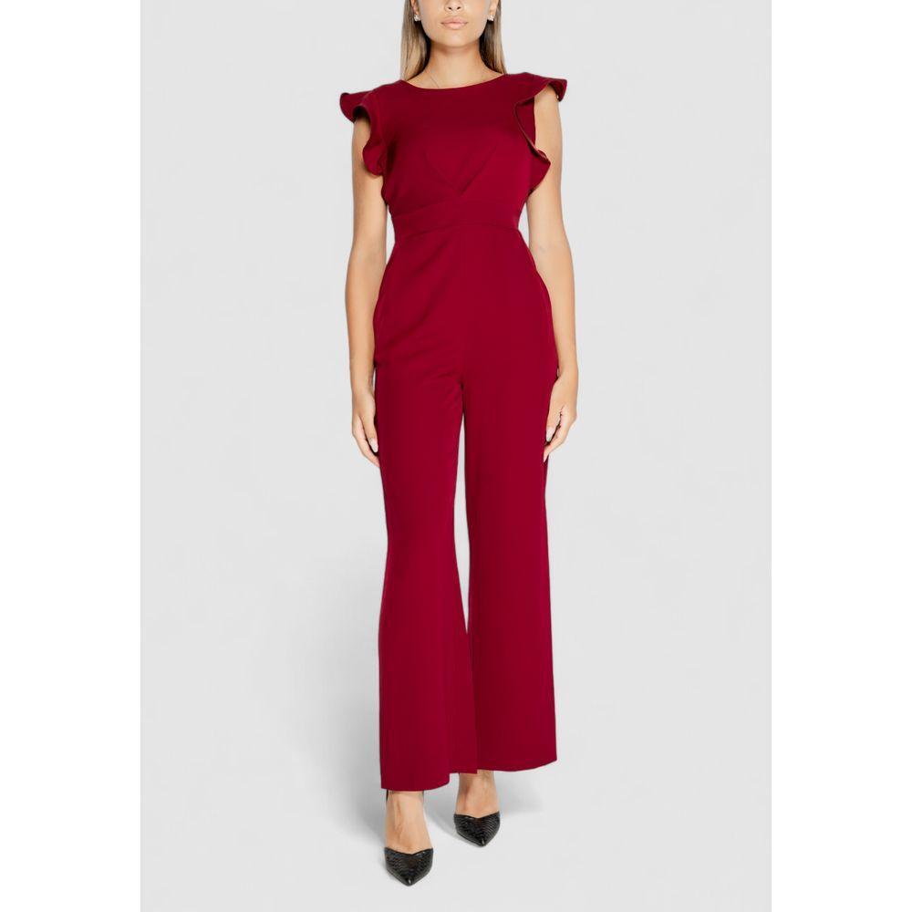 Rinascimento Bordeaux Polyester Jumpsuit RI-14931300129-XL