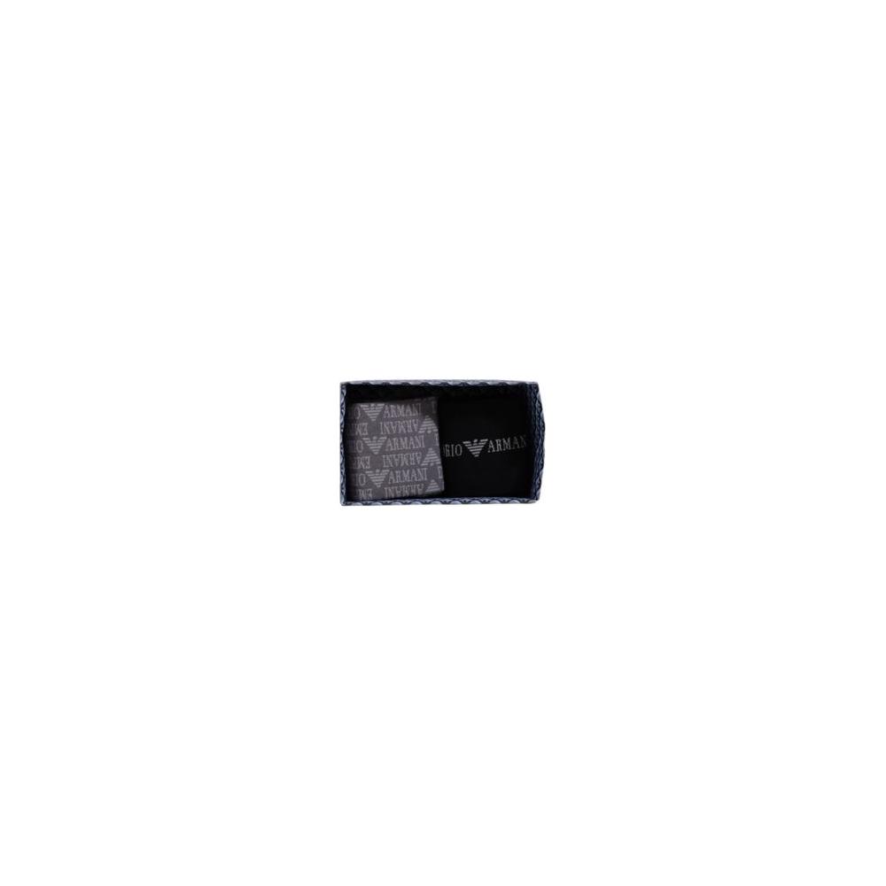 Emporio Armani Underwear Black Cotton Sock Emporio Armani Underwear Black