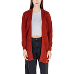 Vero Moda Vero Moda Red Viscose Cardigan VE-15560002212-IT38|XS 1728,71956299936,Cardigans - Women - Clothing,Clothing,IT38|XS,IT40|S,IT42|M,IT44|L,New with tags,Red,Vero Moda,Women,Women - Clothing