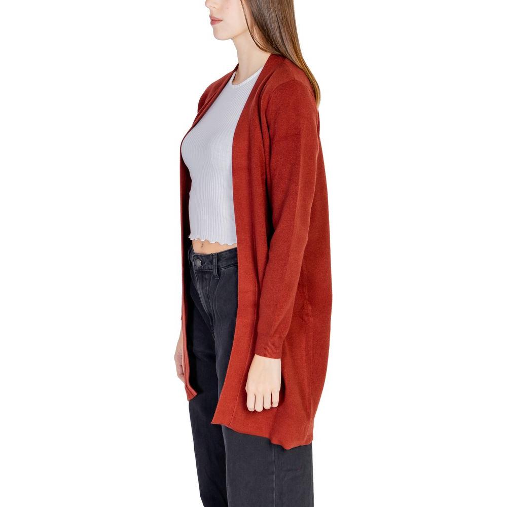 Vero Moda Vero Moda Red Viscose Cardigan VE-15560002212-IT38|XS 1728,71956299936,Cardigans - Women - Clothing,Clothing,IT38|XS,IT40|S,IT42|M,IT44|L,New with tags,Red,Vero Moda,Women,Women - Clothing