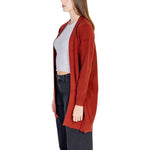 Vero Moda Vero Moda Red Viscose Cardigan VE-15560002212-IT38|XS 1728,71956299936,Cardigans - Women - Clothing,Clothing,IT38|XS,IT40|S,IT42|M,IT44|L,New with tags,Red,Vero Moda,Women,Women - Clothing