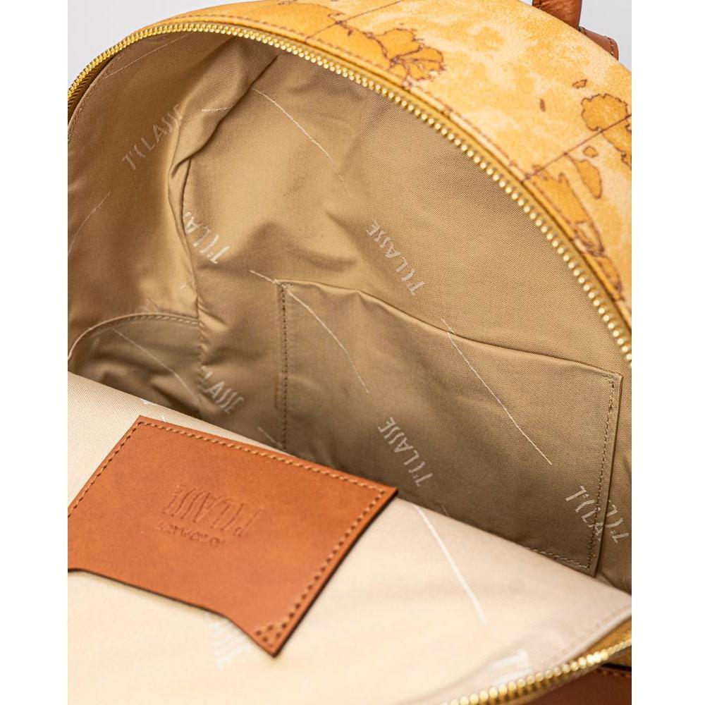 Alviero Martini Prima Classe Beige Leather Backpack