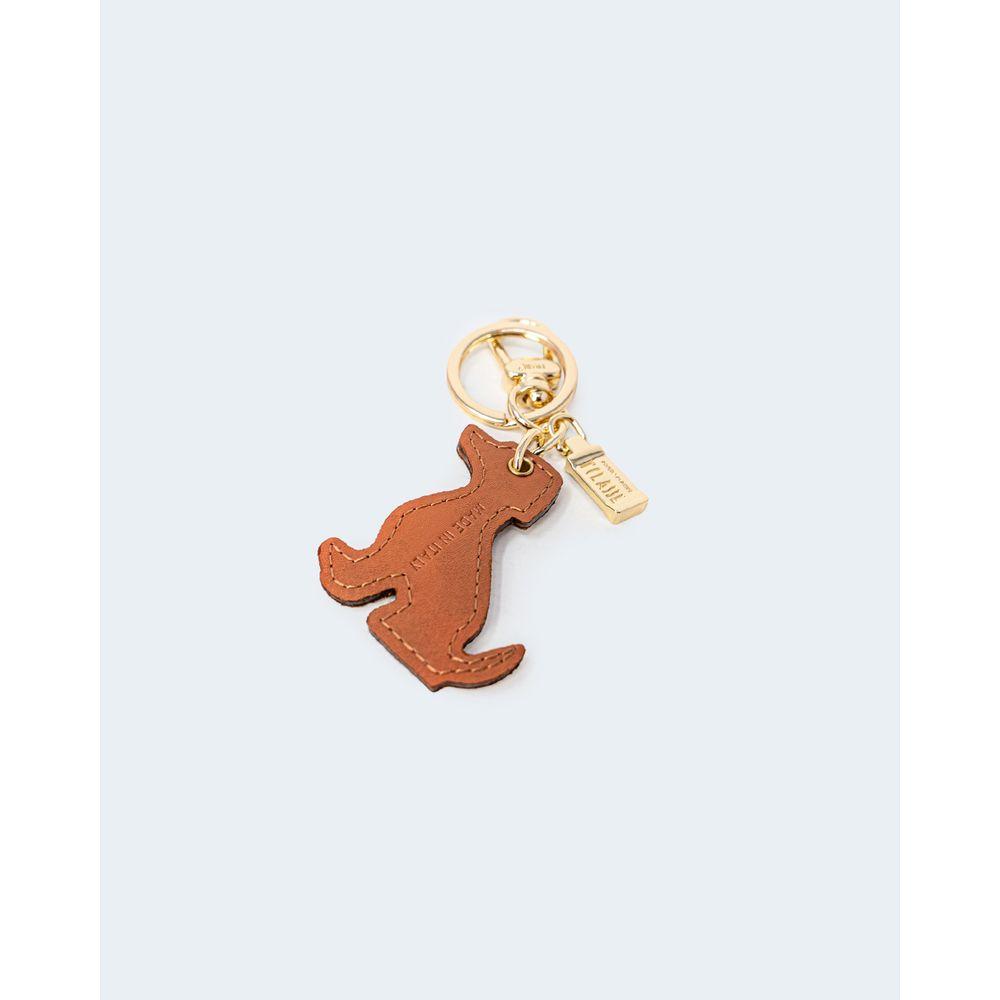 Alviero Martini Prima Classe Beige Leather Keychain Alviero Martini Prima Classe Lavender