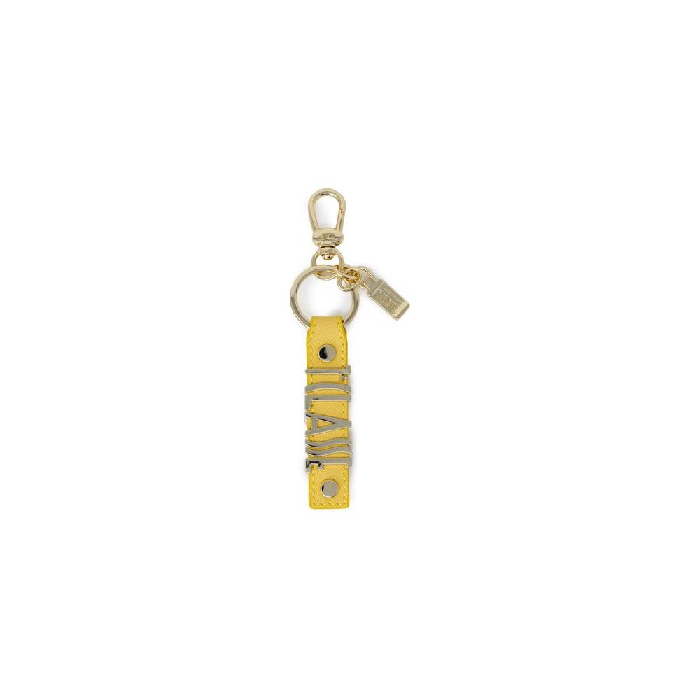 Alviero Martini Prima Classe Yellow Leather Keychain Alviero Martini Prima Classe Dark Khaki