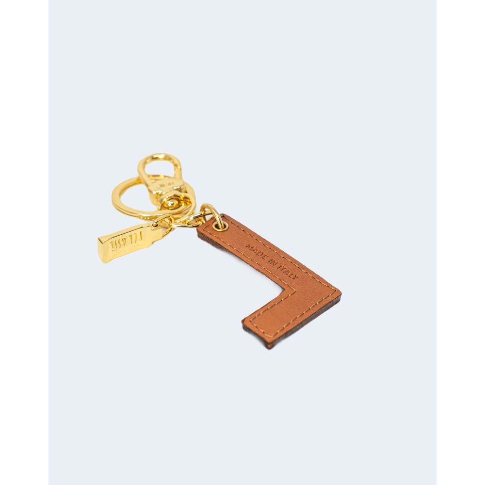 Alviero Martini Prima Classe Beige Leather Keychain Alviero Martini Prima Classe Lavender