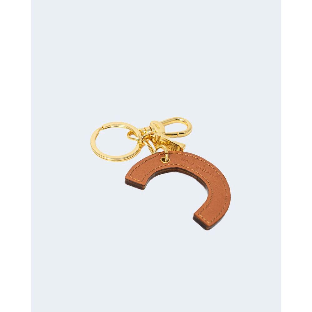 Alviero Martini Prima Classe Beige Leather Keychain Alviero Martini Prima Classe Lavender