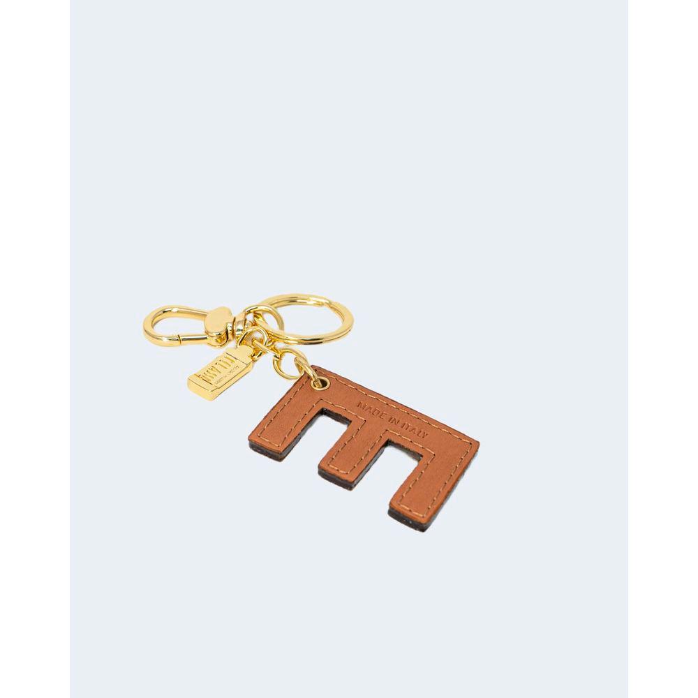 Alviero Martini Prima Classe Beige Leather Keychain Alviero Martini Prima Classe Lavender