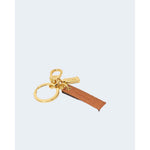 Alviero Martini Prima Classe Beige Leather Keychain ALMAPRCL-8005600127